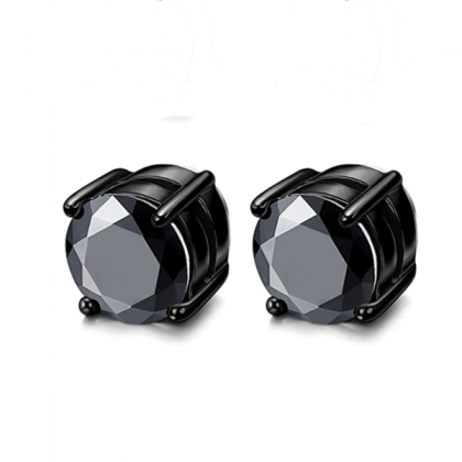 ICED BLACK EARRING